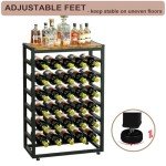 6-Tier Free Standing Wine Rack for 30 Bottles