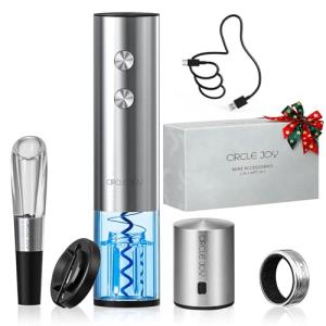 CIRCLE JOY 5-in-1 Electric Wine Opener Set