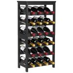 VEVOR 24-Bottle Freestanding Wine Rack - 6 Tiers