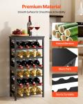 VEVOR 24-Bottle Freestanding Wine Rack - 6 Tiers