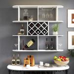 Rustic 3-Tier Wall-Mounted Wooden Wine Rack