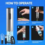 5-in-1 Electric Wine Opener Set with Accessories