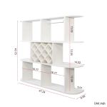 Rustic 3-Tier Wall-Mounted Wooden Wine Rack