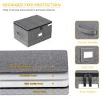 YearningHome Stackable Wine Glass Storage Box, Holds 12