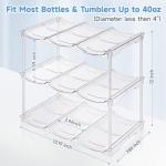 Water Bottle Organizer Rack - 2 Pack Set