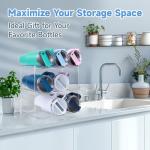 Water Bottle Organizer Rack - 2 Pack Set