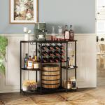 LED Wine Bar Cabinet with Glass Holder