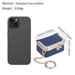 Wine Red Leather Mini Jewelry Box & Coin Purse