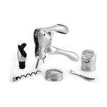 6-Piece Rabbit Wine Tool Set in Silver