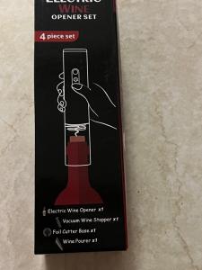 Electric Battery-Powered Wine Opener Set