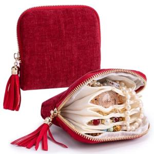 Portable Velvet Jewelry Organizer for Travel