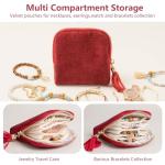 Portable Velvet Jewelry Organizer for Travel