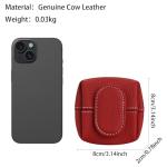 Mini Lychee Pattern Coin Purse in Wine Red