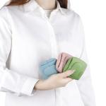 Mini Lychee Pattern Coin Purse in Wine Red