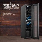 Ivation 18-Bottle Wine Cooler with Digital Control