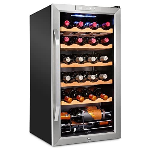 Ivation 24-Bottle Wine Cooler with Digital Control