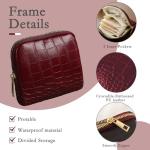 Mini Velvet Jewelry Organizer for Travel - Wine Red