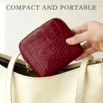 Mini Velvet Jewelry Organizer for Travel - Wine Red