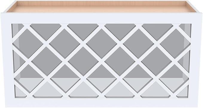 White Shaker Wine Cabinet for Home Bar Storage