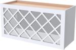 White Shaker Wine Cabinet for Home Bar Storage