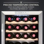 Ivation 24-Bottle Wine Cooler with Digital Control