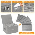 Kukikan Stackable Wine Glass Storage Box Set