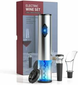 Electric Wine Bottle Opener Gift Set with Base