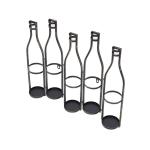 5-Bottle Wall Mounted Wine Rack for Storage