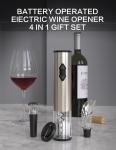Electric Wine Bottle Opener Gift Set with Base
