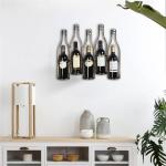 5-Bottle Wall Mounted Wine Rack for Storage