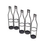 5-Bottle Wall Mounted Wine Rack for Storage