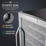 Ivation 24-Bottle Wine Cooler with Digital Control