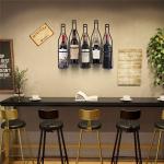 5-Bottle Wall Mounted Wine Rack for Storage