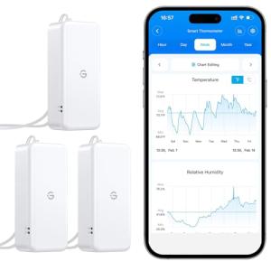 GoveeLife Bluetooth Hygrometer Thermometer 3 Pack