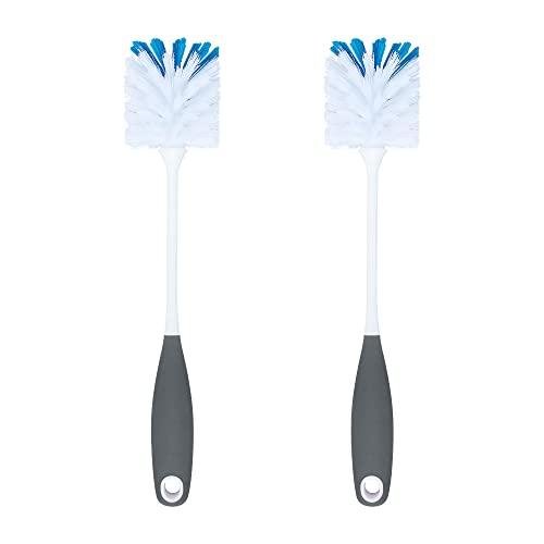2 Pack Long Handle Bottle Scrubbing Brushes