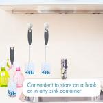 2 Pack Long Handle Bottle Scrubbing Brushes