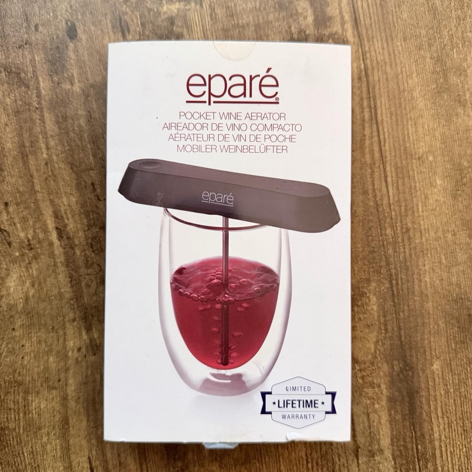 Epare Portable Pocket Wine Aerator - Black
