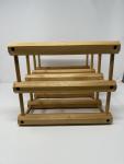 Solid Wood Stackable Wine Rack for 6 Bottles