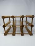 Solid Wood Stackable Wine Rack for 6 Bottles