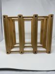 Solid Wood Stackable Wine Rack for 6 Bottles
