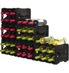 STORViNO 6 Bottle Wine Storage Crate – Black