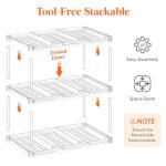 Clear Stackable Wine Bottle Storage Organizer