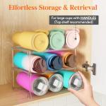 Clear Stackable Wine Bottle Storage Organizer