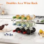 Clear Stackable Wine Bottle Storage Organizer