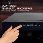 Ivation 33-Bottle Dual Zone Wine Cooler with Lock