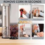 Electric Wine Opener Set with Aerator and Stoppers