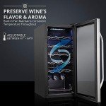 Ivation 18-Bottle Compressor Wine Cooler Refrigerator