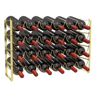 TONLEA Stackable 4-Tier Metal Wine Rack
