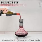 Gusto Nostro Crystal Wine Decanter Set with Aerator