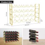 TONLEA Stackable 4-Tier Metal Wine Rack